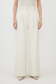 Karen Millen High Waisted Denim Wide Leg Jeans