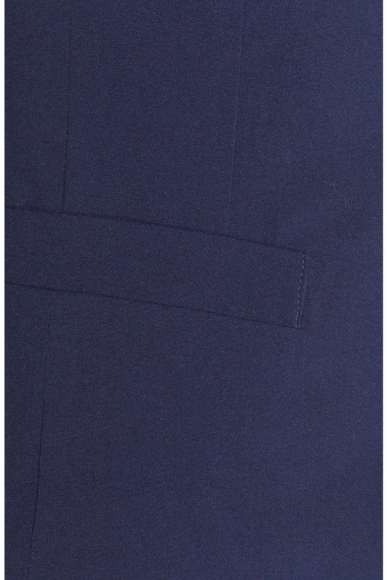 Ruched Sleeve Blazer, Alternate, color, NAVY