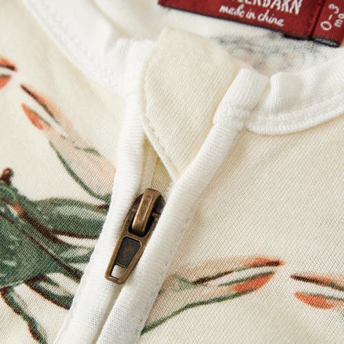 Milkbarn Zipper Footed Romper