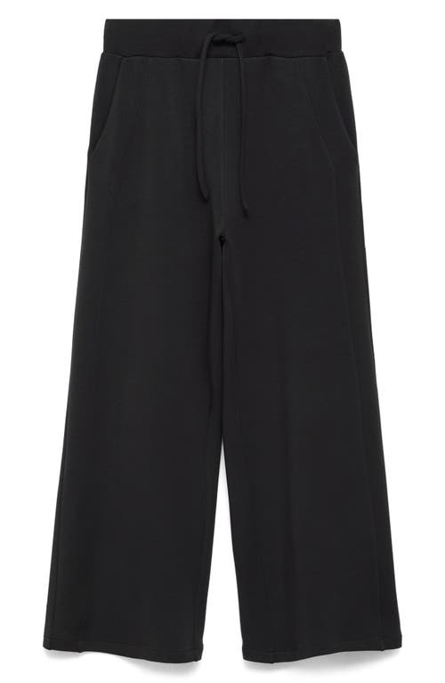Mango Drawstring Straight Leg Pants In Multi