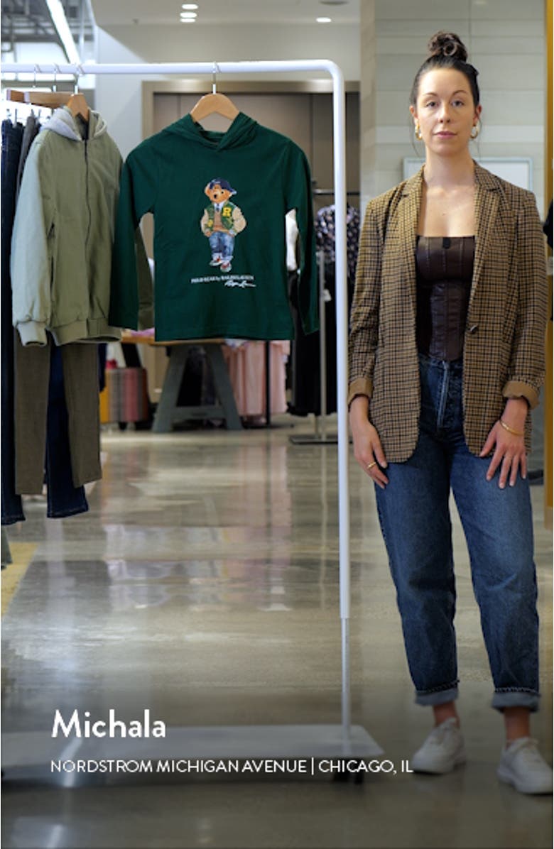 Kids' Polo Bear Hooded Long Sleeve Graphic T-Shirt, sales video thumbnail