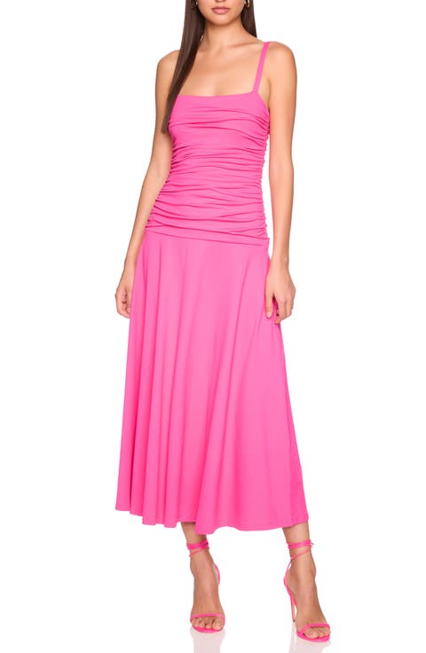 Ruched Sleeveless Maxi Dress