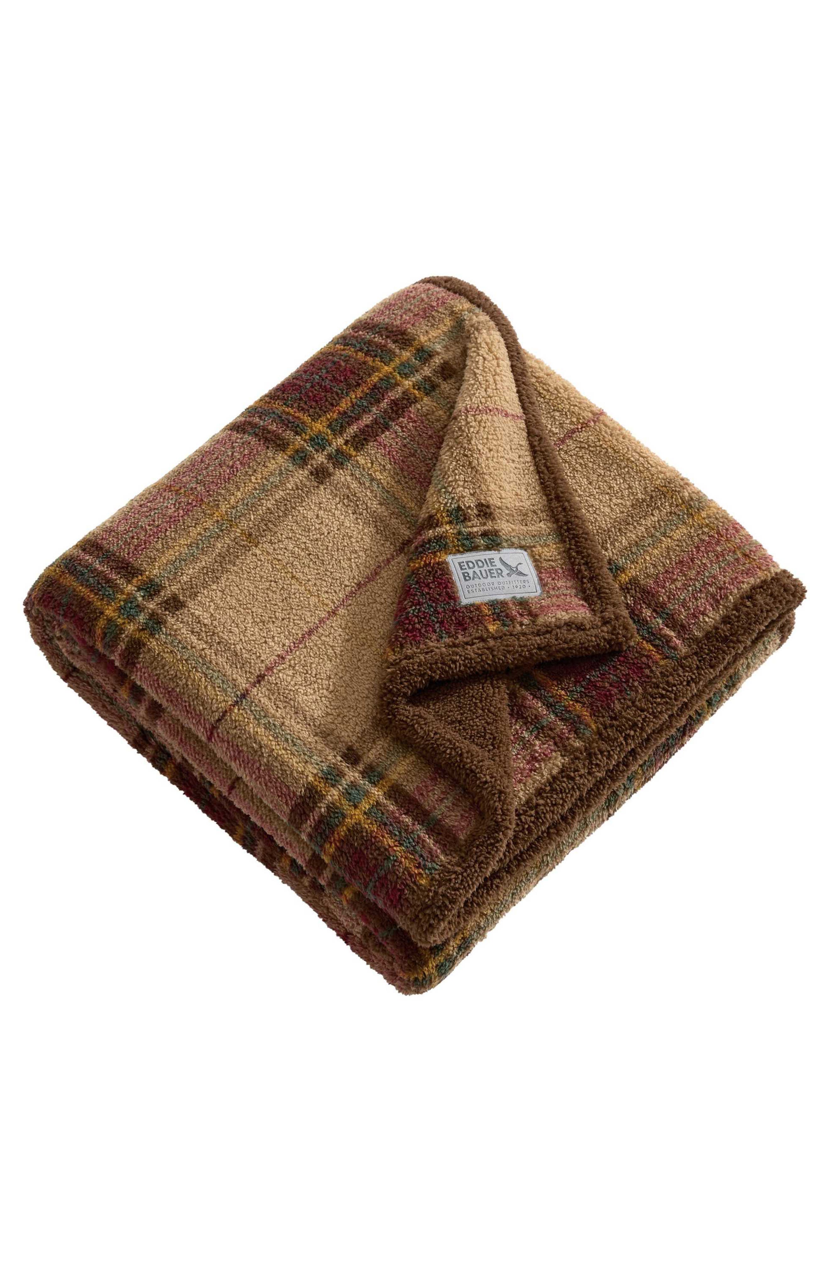 Holiday Plaid Microfiber Throw Blanket