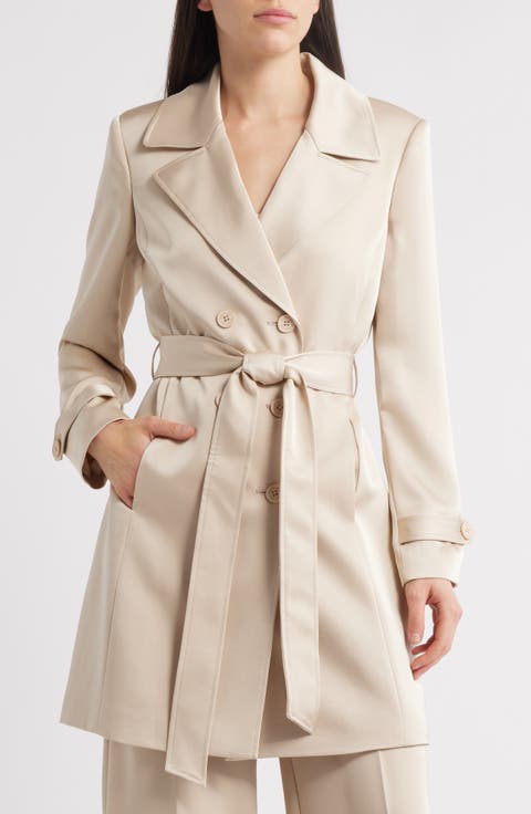 Satin Trench Coat