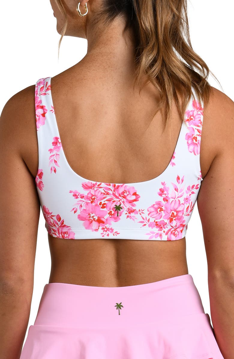 La Blanca Rally Rose Sports Bra, Alternate, color, White