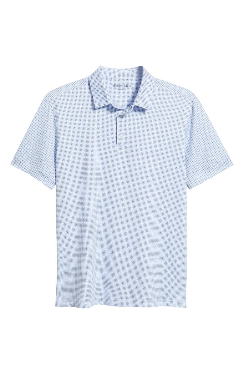 Mizzen+Main Versa Trim Fit Dot Print Golf Polo, Alternate, color, White Multi Floral