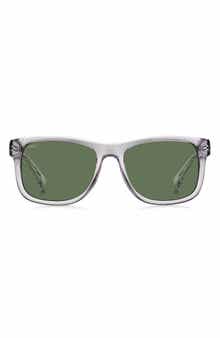 1568 55mm Polarized Gradient Rectangular Sunglasses