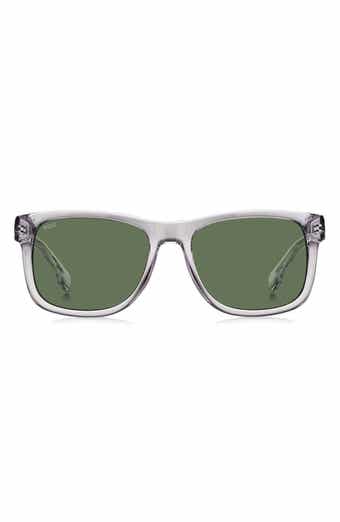 1568 55mm Polarized Gradient Rectangular Sunglasses