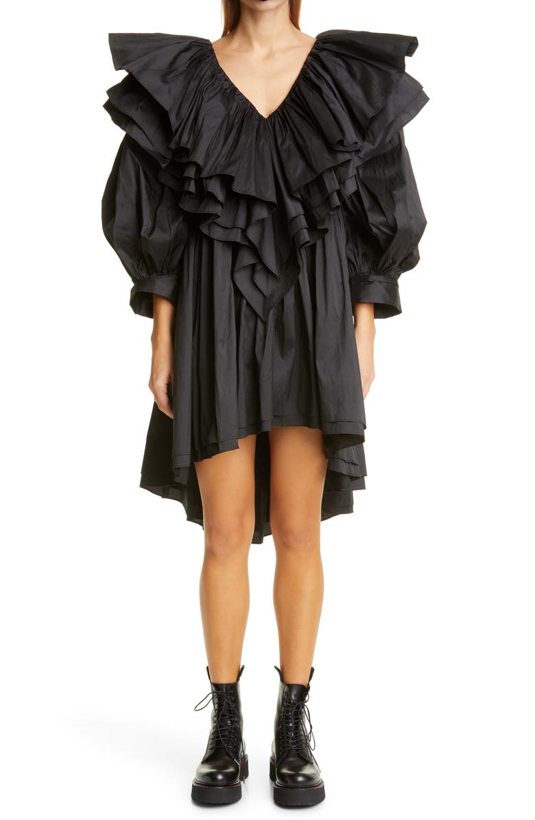 Vaquera Taffeta Party Dress, Main, color, 