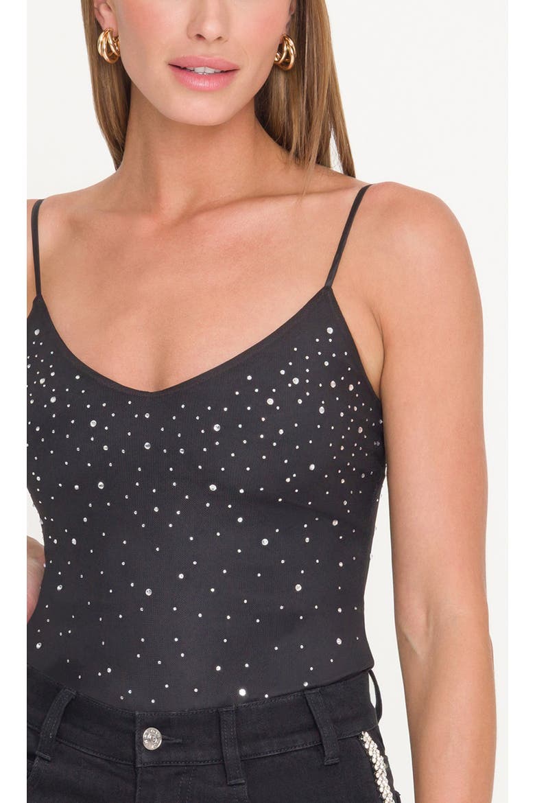 Agnes Crystal Bodysuit, Alternate, color, Black