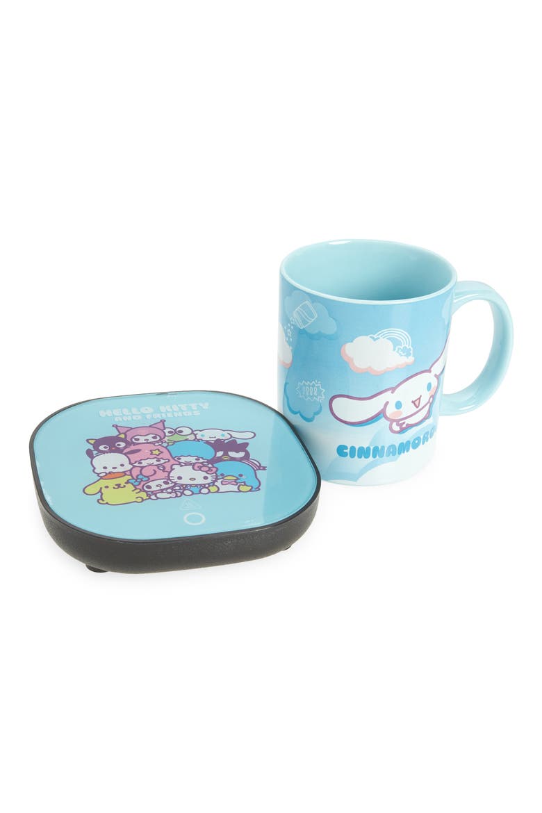 x Sanrio Hello Kitty® & Friends Cinnamoroll® 12-Ounce Mug & Warmer Set, Main, color, BLUE MULTICOLORED