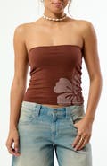 PacSun Hibiscus Tube Top