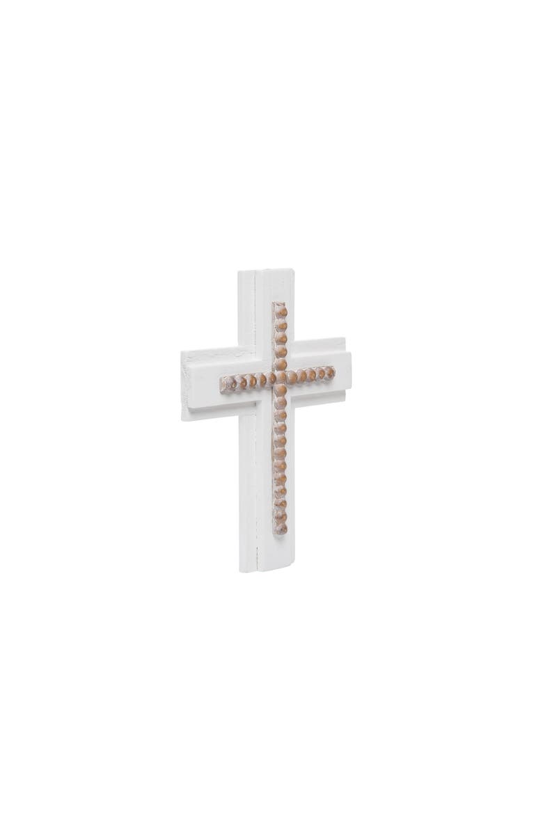 White Cross Wall Decor, Alternate, color, White