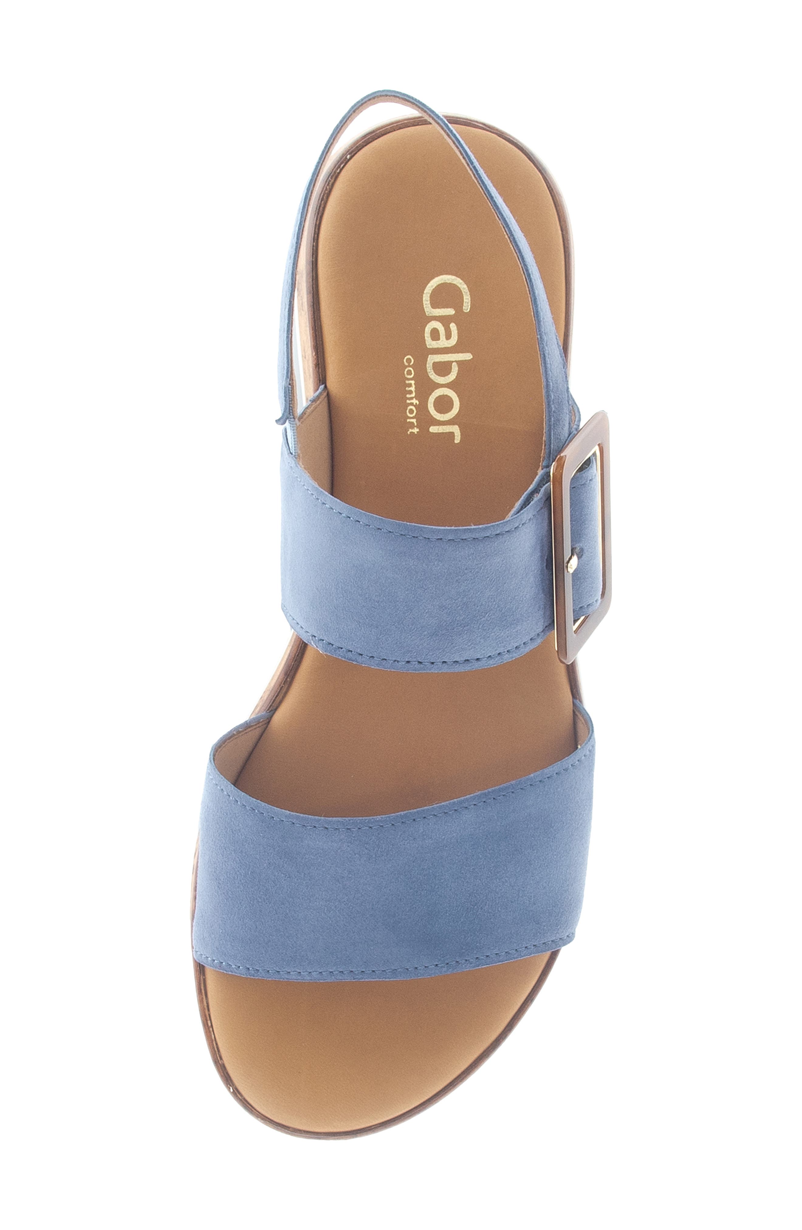 Slingback Wedge Sandal, Alternate, color, HEAVEN