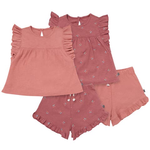 Flutter Sleeve Tops and Shorts Set (Toddler)