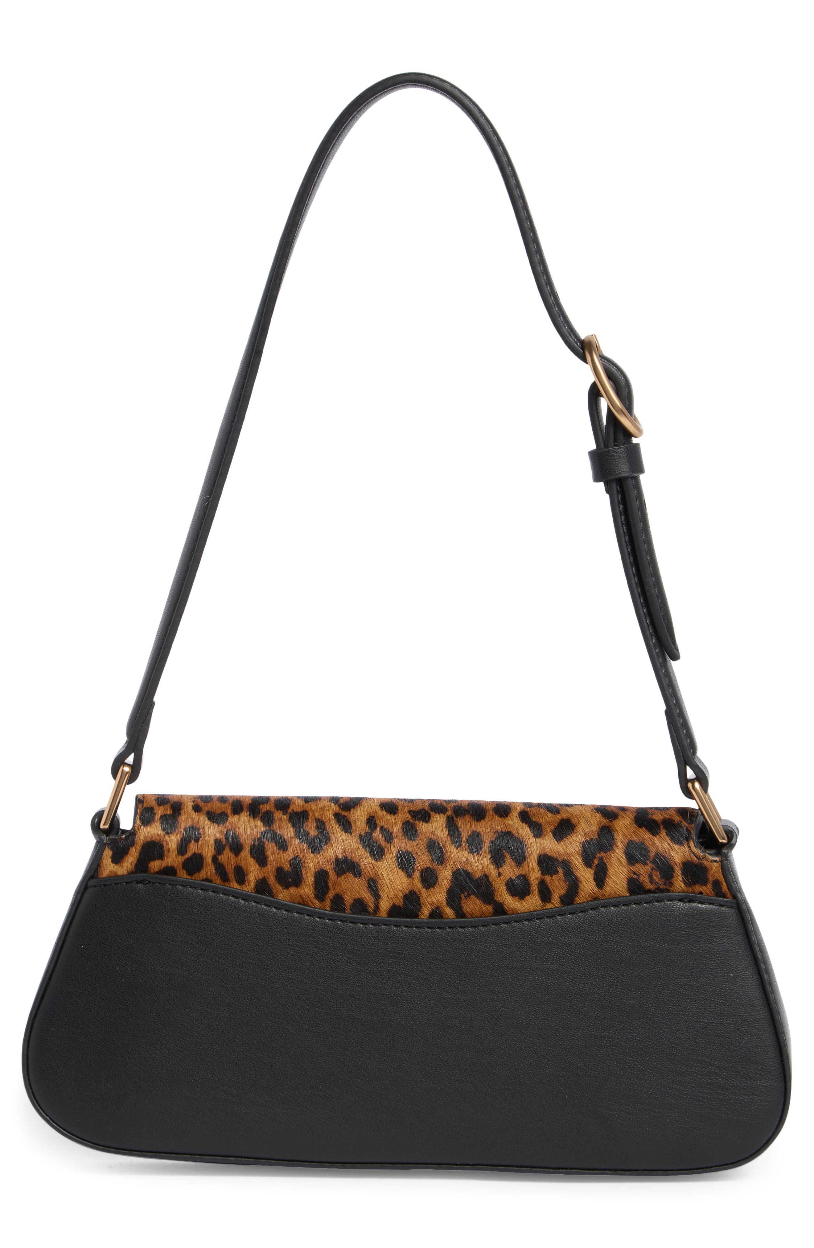 Sam Edelman Small Loraine Faux Leather Shoulder Bag, Alternate, color, Leopard