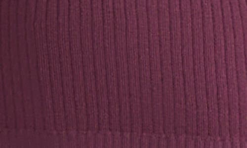 Jones New York Rib Sleeveless Turtleneck Sweater In Purple