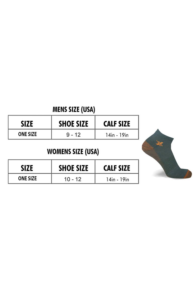 3-Pack Copper Infused Ankle Length Compression Socks, Alternate, color, MIX