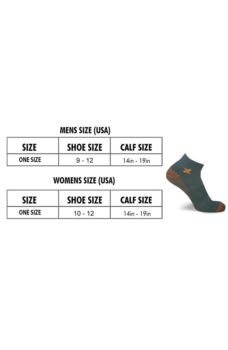 EXTREME FIT 3-Pack Copper Infused Ankle Length Compression Socks, Alternate, color,