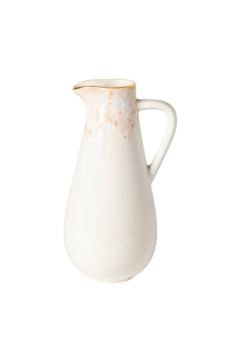 Taormina Pitcher, Main, color, White & gold