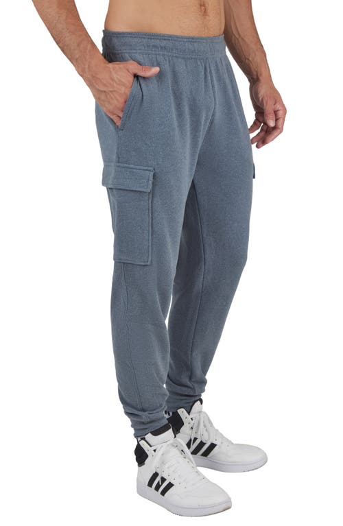 90 Degree By Reflex Ulta Mélange Fleece Joggers In Navy Blazer