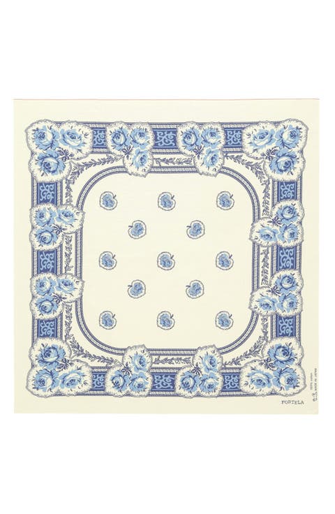 Floral Print Cotton Bandana