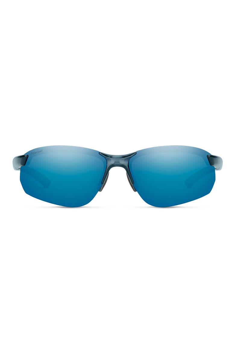 Parallel Max 2 71mm Oversized Polarized Sunglasses, Main, color, CRYSTAL MEDITERRANEAN / BLUE