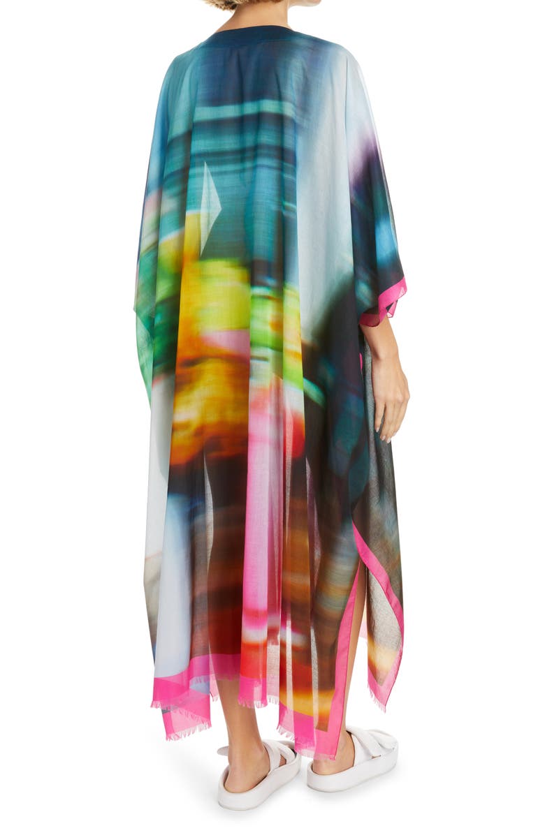 Dries Van Noten Cartland Abstract Print Cotton Kaftan Dress, Alternate, color,