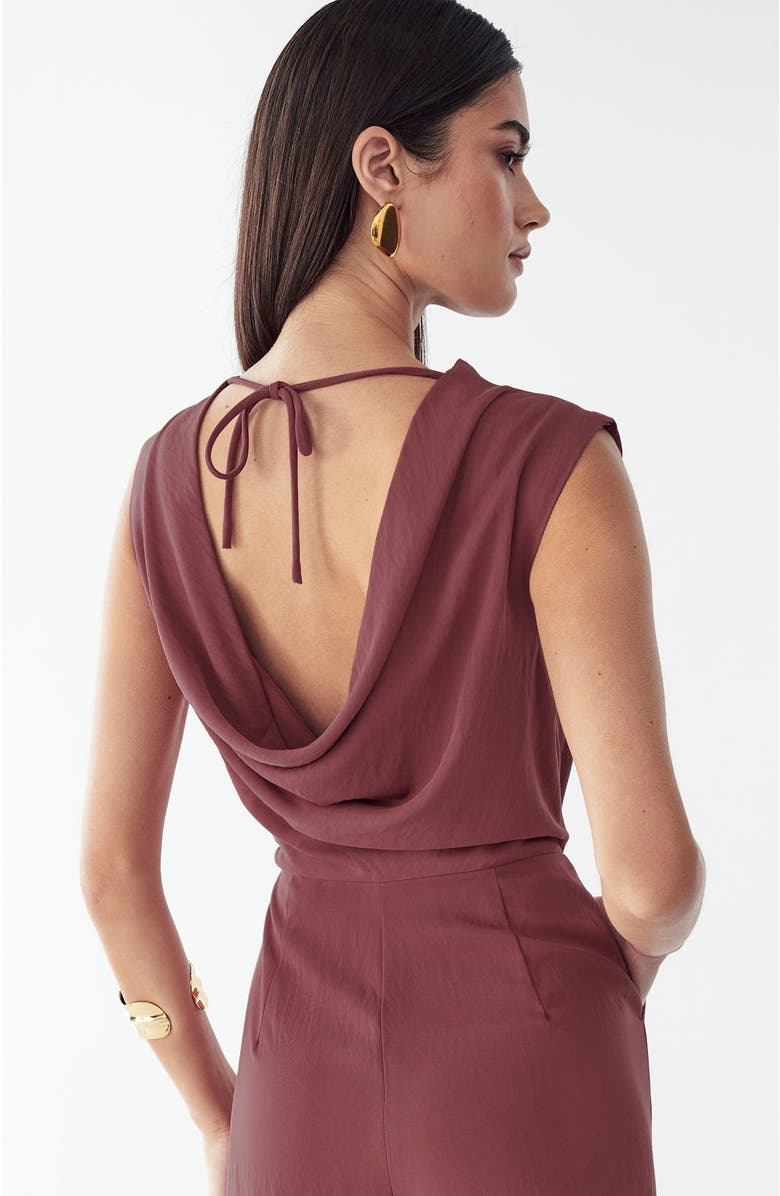 BWLDR Bailey Jumpsuit, Alternate, color, Rosewood