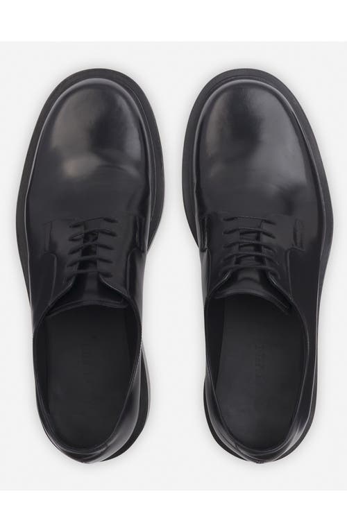Shop Lanvin Banjo Leather Richelieu In Black