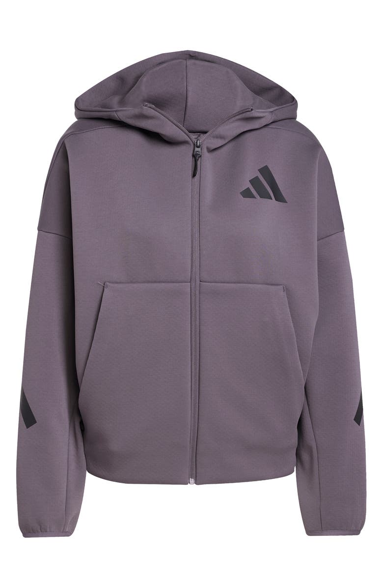adidas Primeknit Zip Hoodie, Alternate, color, 