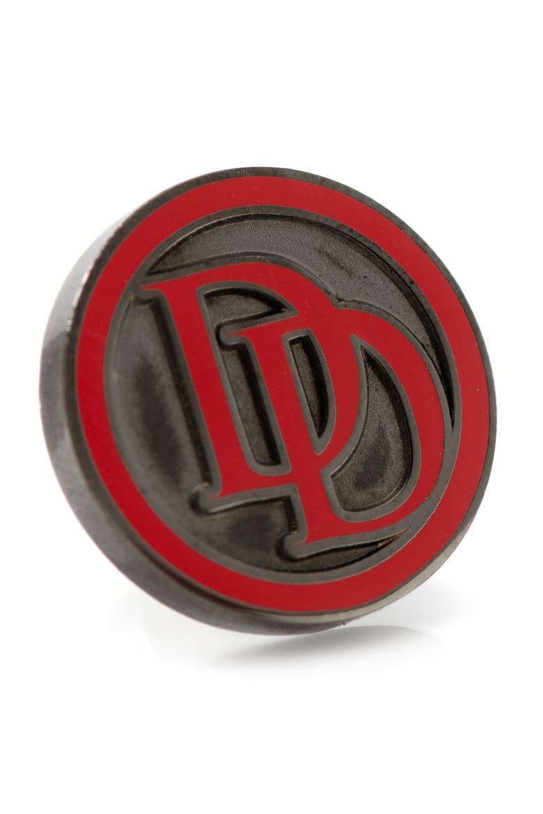 Daredevil Tie & Lapel Pin Gift Set, Alternate, color, BLACK