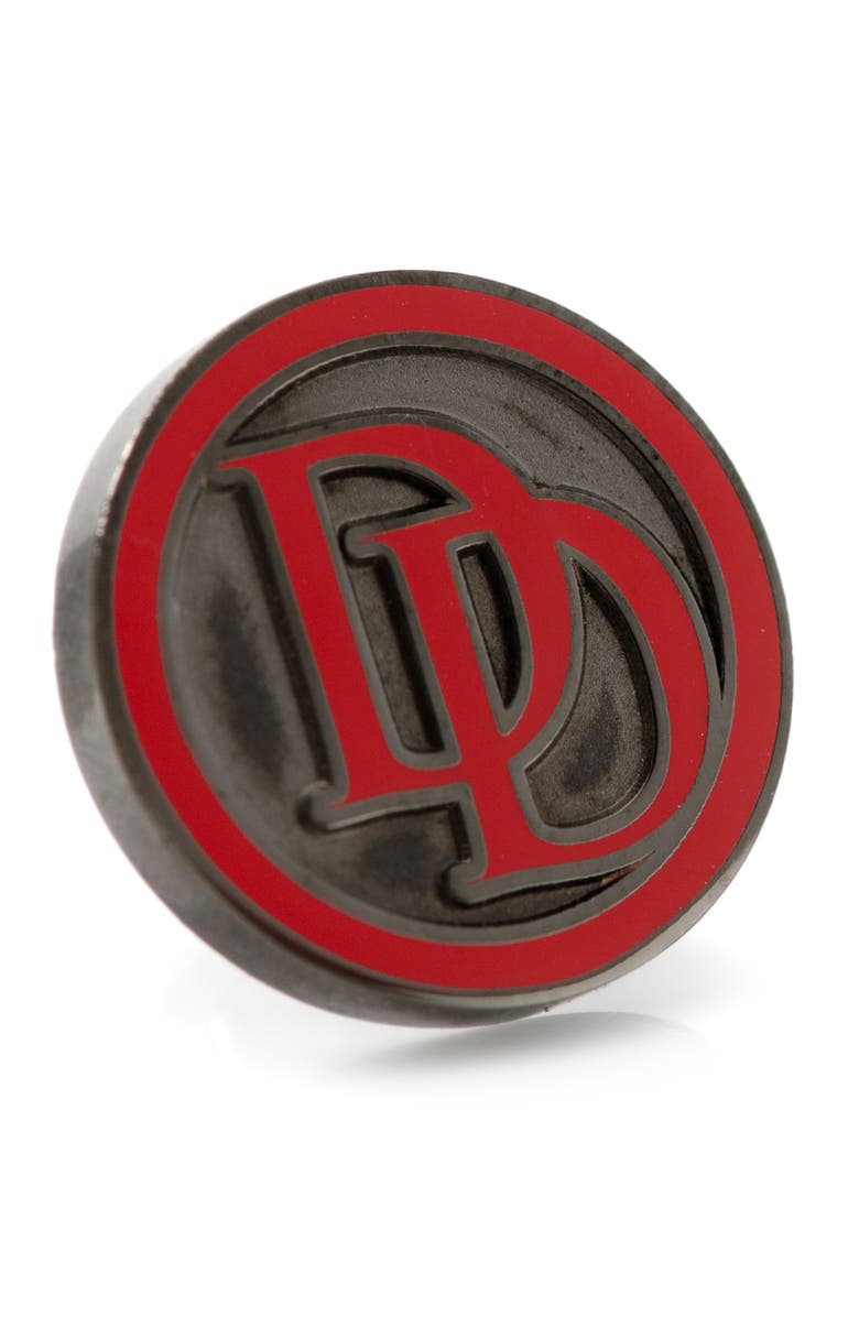 Cufflinks, Inc. Daredevil Tie & Lapel Pin Gift Set, Alternate, color, Black