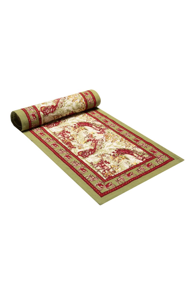 Renne Runner, Main, color, Red/Green 16" x 90"
