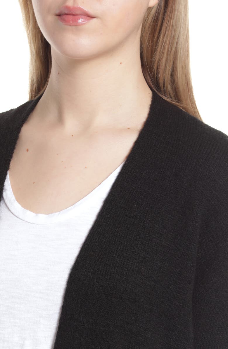 Caslon<sup>®</sup> Collarless Open Front Long Cardigan, Alternate, color, 