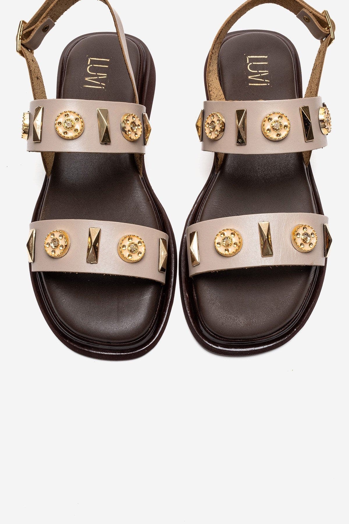 Libera Leather Sandal, Alternate, color, Beige
