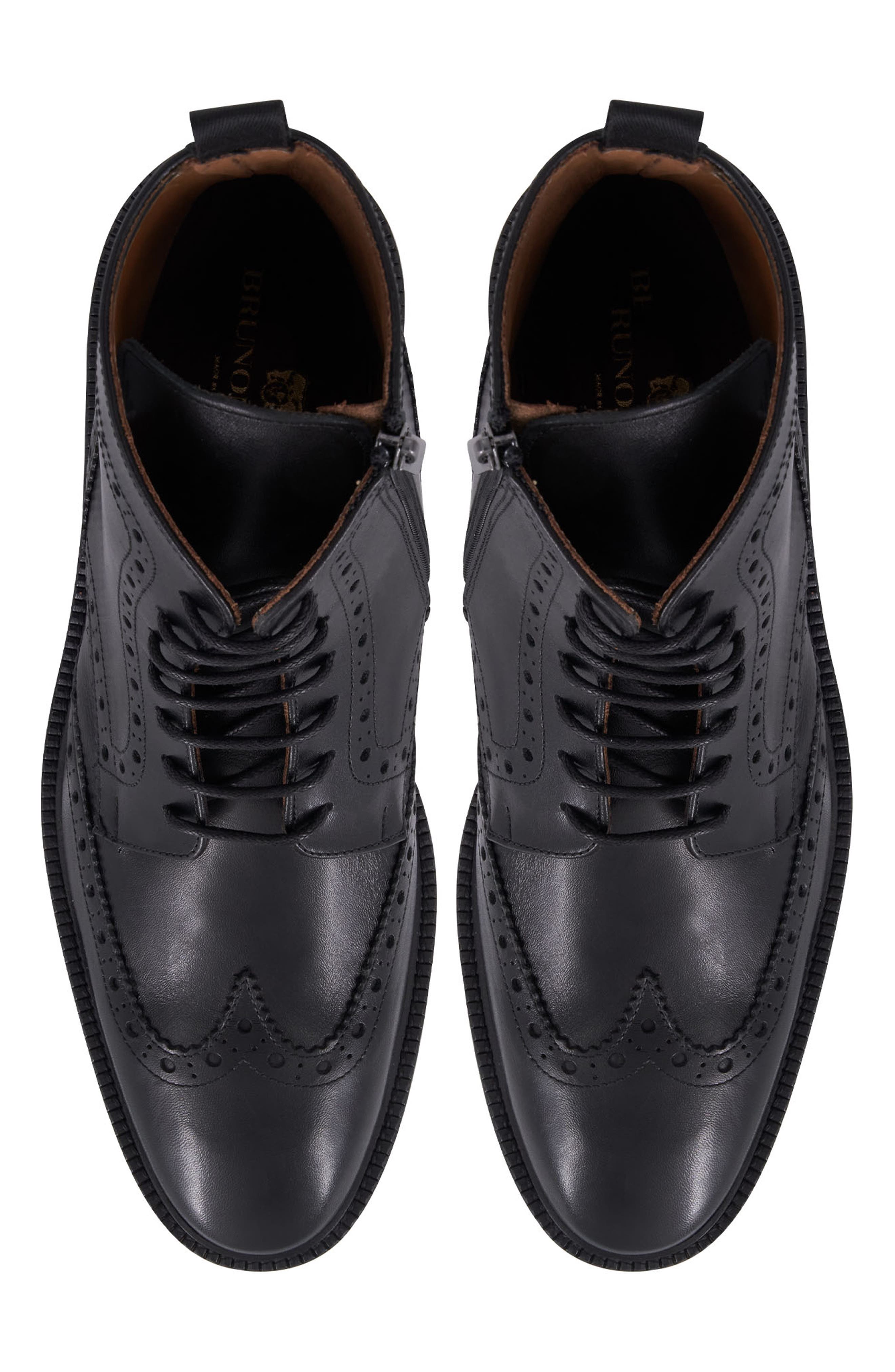 Bruno Magli Vincenzo Wingtip Boot, Alternate, color, Black