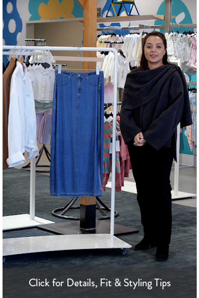 Denim Mesh Maxi Skirt video