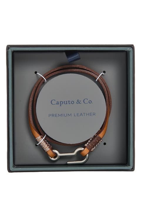 Men's Utility Hook Leather Bracelet