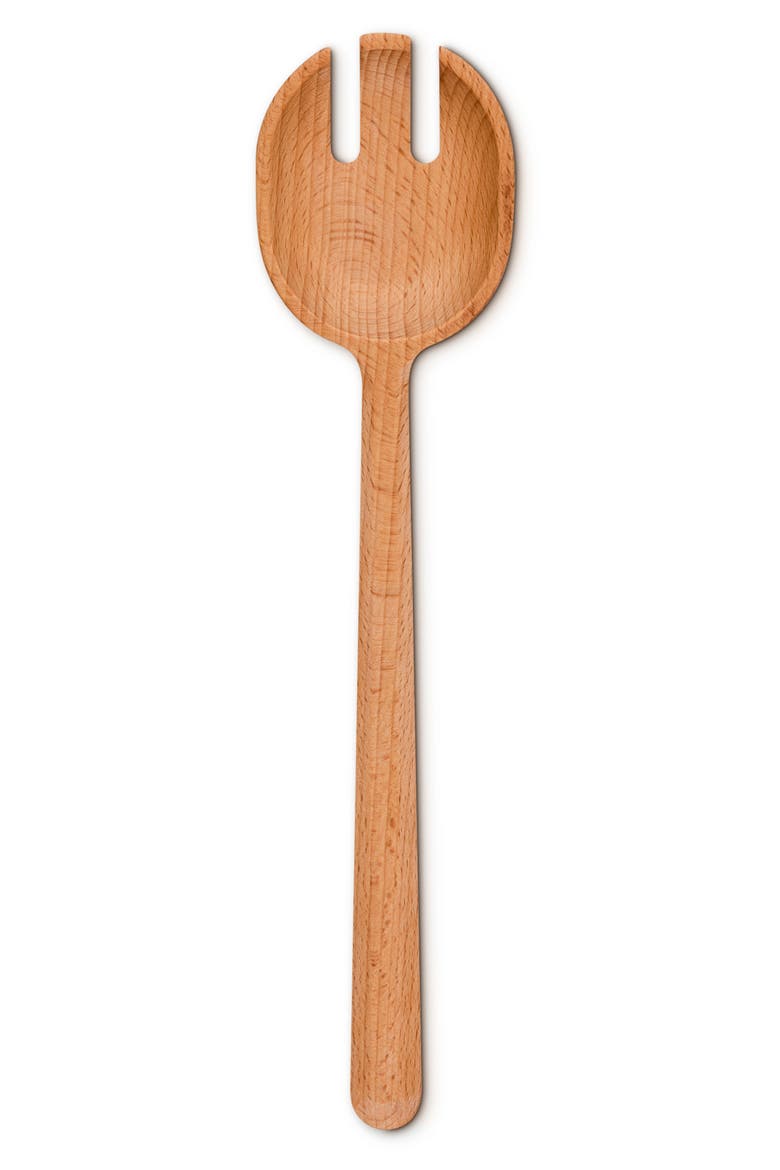Signature Beech Wood Serving Fork, Main, color, WOOD