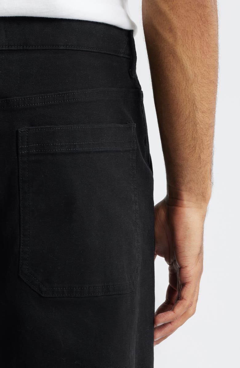 BP. Relaxed Twill Workwear Pants, Alternate, color, Black