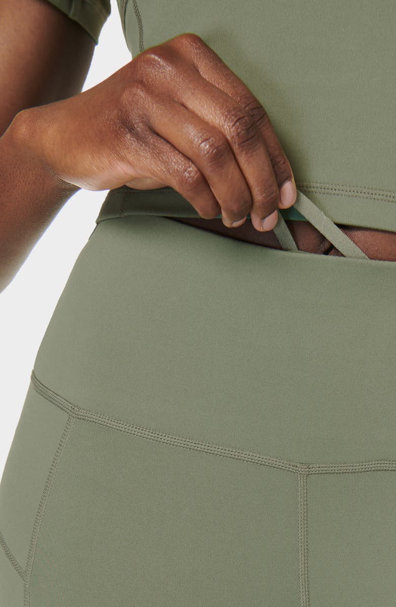 Sweaty Betty All Day 7/8 Leggings, Alternate, color, Umbra Green