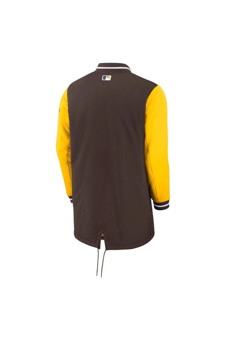 Men's Nike Brown San Diego Padres Authentic Collection Dugout Performance Full-Zip Jacket, Alternate, color, Brown
