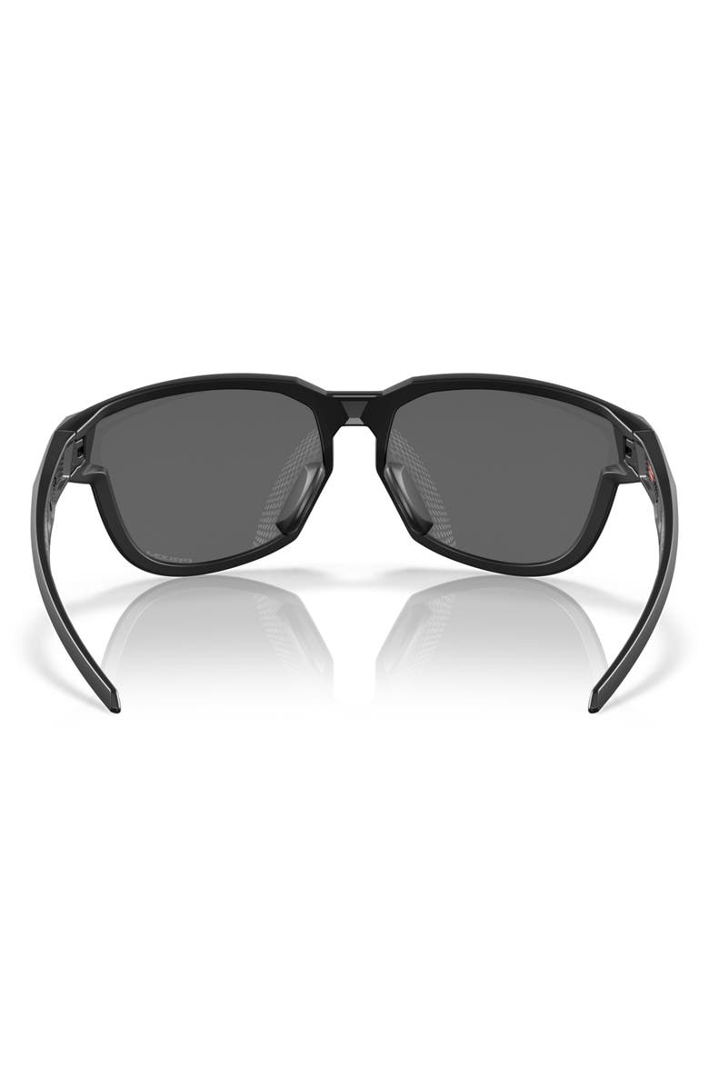 Oakley 73mm Prizm<sup>™</sup> Polarized Oversize Wraparound Sunglasses, Alternate, color, Matte Black
