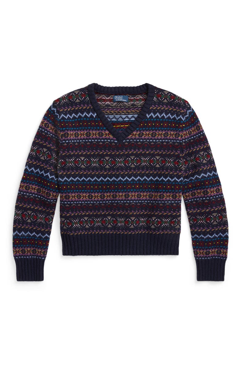 Polo Ralph Lauren Fair Isle Wool Blend Sweater, Alternate, color, 