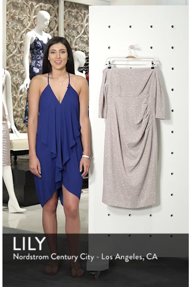 Off the Shoulder Sheath Dress video