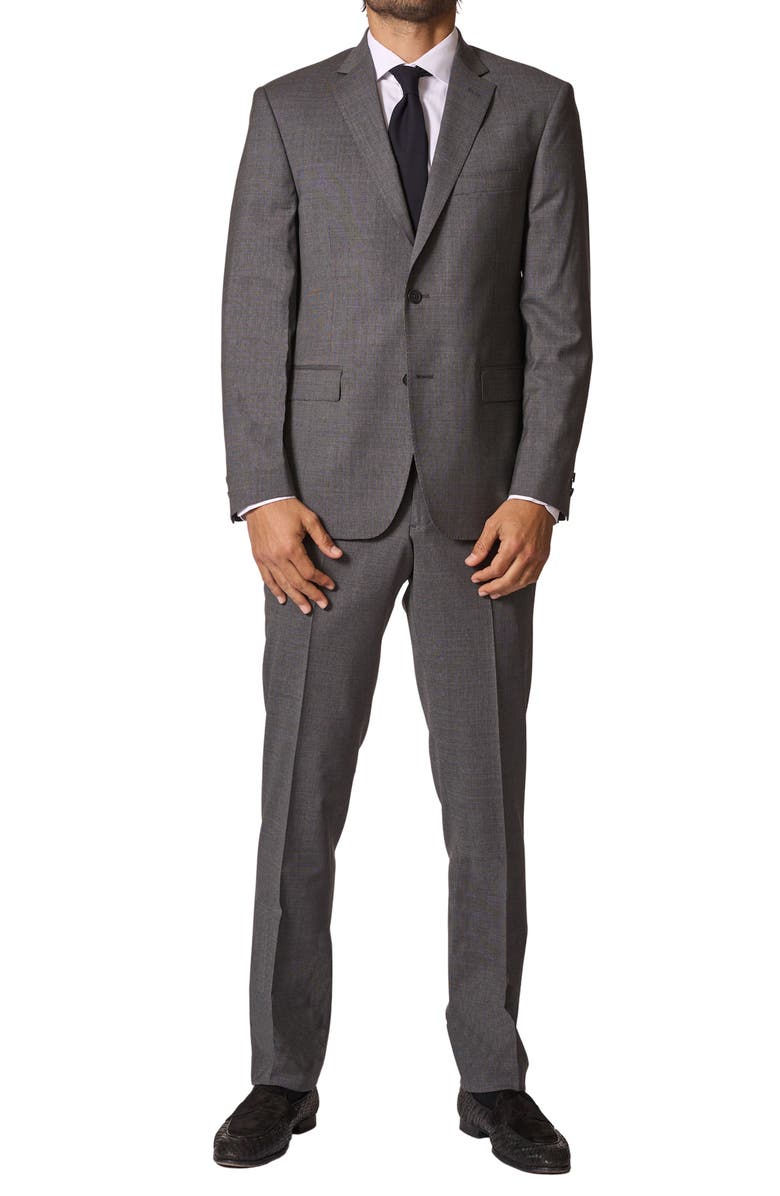 JB Britches Sartorial Stretch Wool Suit, Main, color, Grey