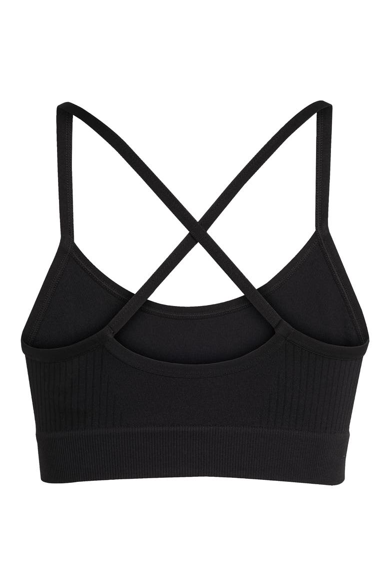 Sports Bra, Alternate, color, BLACK