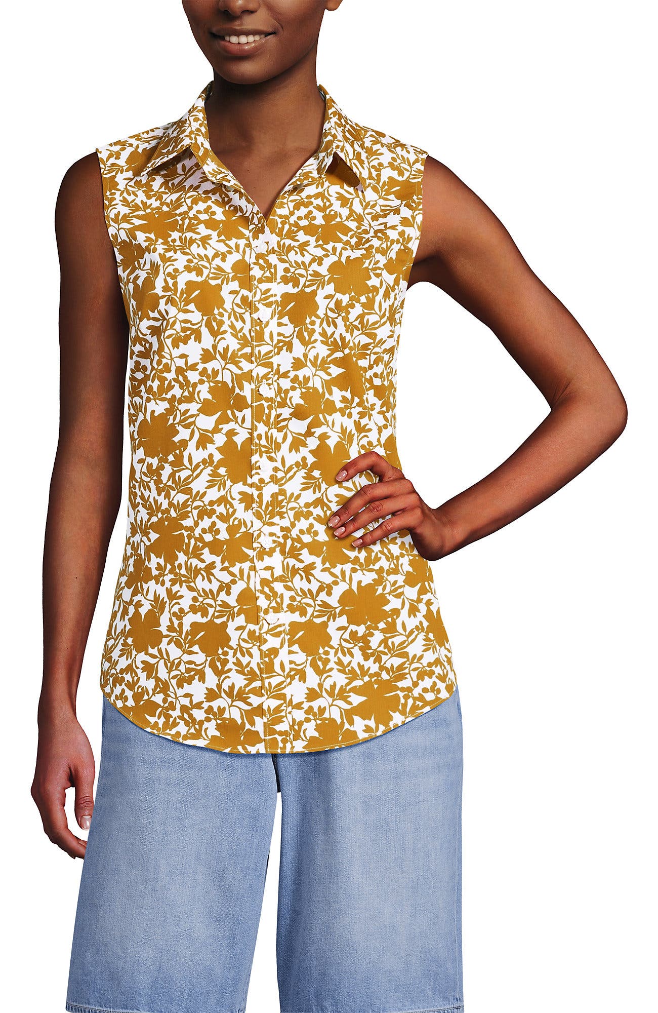 Vintage Amber Pressed Floral