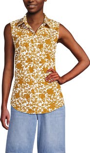 Lands' End Sleeveless No Iron Shirt